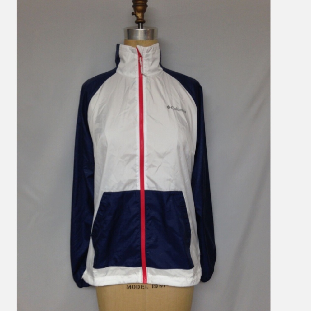 Columbia Tabor Point Water-Resistant Packable Windbreaker 1771971 Multi Small